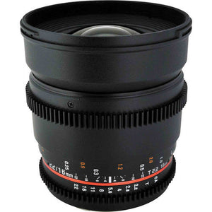 Rokinon CV16M-N 16mm T2.2 Cine Wide Angle Lens for Nikon F Mount Cameras Rokinon