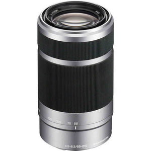 Sony E 55-210mm f/4.5-6.3 OSS Lens - Silver - International Version Sony