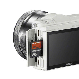 Sony a5100 16-50mm Mirrorless Digital Camera with 3-Inch Flip Up LCD White Renewed - Reconditioned