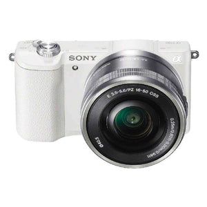 Sony a5100 16-50mm Mirrorless Digital Camera with 3-Inch Flip Up LCD White Renewed - Reconditioned