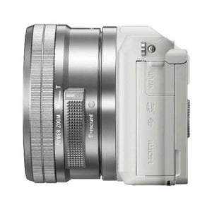 Sony a5100 16-50mm Mirrorless Digital Camera with 3-Inch Flip Up LCD White Renewed - Reconditioned