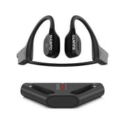 SUUNTO Wing Open-Ear Bone Conduction Headphone, Bluetooth Wireless Sport Headphone w/Head Movement Control, Built-in HD Mic, IP67 Sweatproof, Safety Lights, 10H Playtime & Addi 20H w/Charging Stand SUUNTO