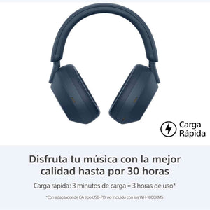 Sony WH-1000XM5 Noise-Canceling Wireless Over-Ear Headphones Blue Sony