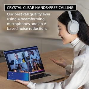 Sony WH-1000XM5 Noise-Canceling Wireless Over-Ear Headphones Blue Bundle Sony