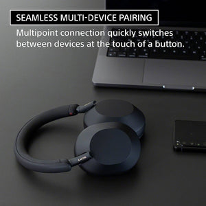 Sony WH-1000XM5 Noise-Canceling Wireless Over-Ear Headphones Blue Bundle Sony