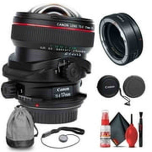 Canon TS-E 17mm f/4L Tilt-Shift Lens with Canon Extender RF 1.4x + Cleaning Kit Canon