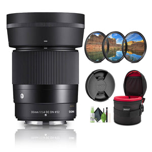 Sigma 30mm f/1.4 DC DN Contemporary Lens Nikon Z + Cleaning Kit + More Sigma