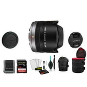 Panasonic Lumix G Fisheye 8mm f/3.5 Lens - Kit with Memory Card PANASONIC