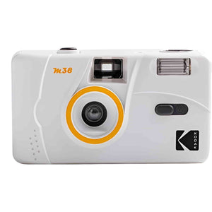 Kodak M38 35mm Film Camera - Focus Free, Powerful Built-in Flash, Easy to Use Clouds White Kodak