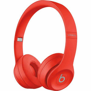Beats by Dre - Beats Solo3 Wireless On-Ear Headphones - Citrus Red Renewed - Reconditioned