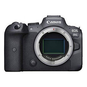 Canon EOS R6 Full-Frame Mirrorless Camera with 4K Video, Full-Frame CMOS Senor, DIGIC X Image Processor, Dual UHS-II SD Memory Card Slots, and Up to 12 fps with Mechnical Shutter, Body Only - Used Canon