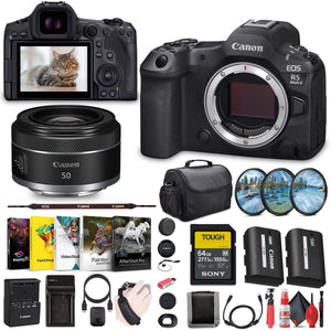 Canon - EOS R5 Mark II Mirrorless Camera, 45MP, Full-Frame Hybrid Camera, 8K Video Bundle Canon