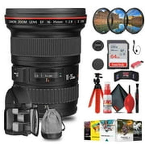 Canon EF 16-35mm f/2.8L II USM Lens with Filter kit + Cleaning Kit + Cap Keeper Canon