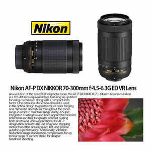 Nikon D5600 DSLR Camera w/18-55mm & 70-300mm Lenses Bundle 87 Nikon