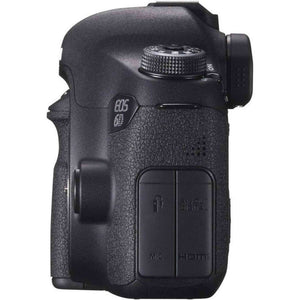 Canon EOS 6D DSLR Camera Body Only + Professional Battery Grip + Condenser Microphone + Extra Battery + Case + Wrist S Canon
