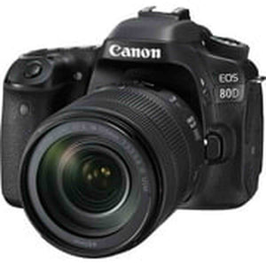 Canon EOS 80D Digital SLR Kit with EF-S 18-135mm f/3.5-5.6 Image Stabilization USM Lens Black - Reconditioned Canon