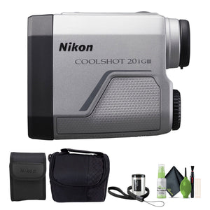 Nikon CoolShot 20i GIII 6x20 Golf Laser Rangefinder 16781 Bundle Nikon