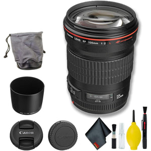 Canon EF 135mm f/2L USM Lens International Model Basic Bundle - Used Canon