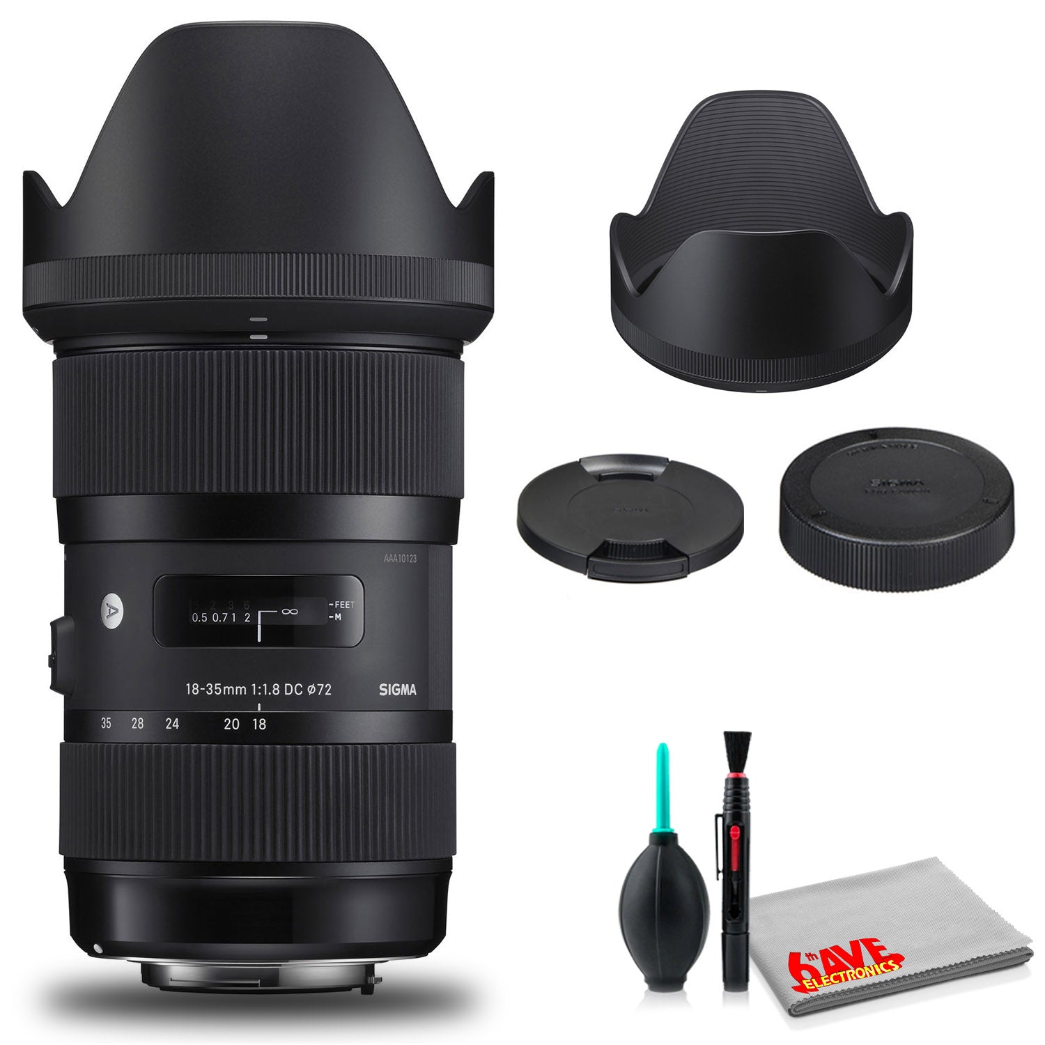 Sigma 18-35mm f/1.8 DC HSM Art Lens for Canon EF Standard Kit