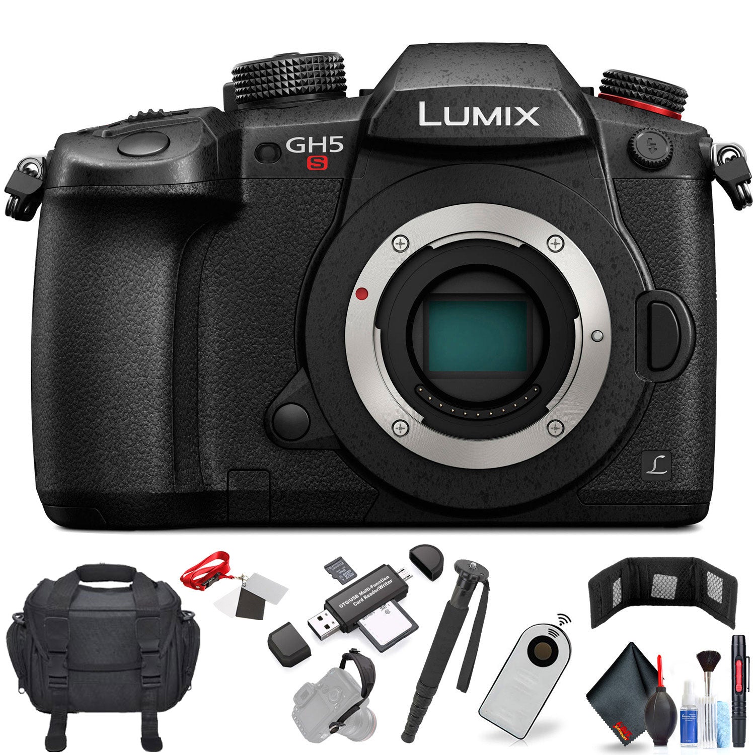 Panasonic Lumix DC-GH5S Mirrorless Micro Four Thirds Digital Camera International Model with Extra Accessory Bundle