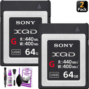 Sony Professional XQD G Series 64GB Memory Card QDG64E/J 2-Pack Sony