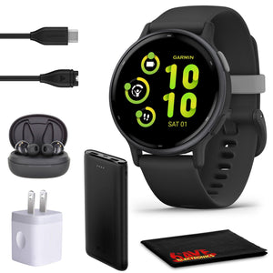 Garmin Vivoactive 5 Fitness Tracker Smartwatch For Men and Women - Black Case