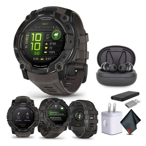 Garmin Instinct 3 45mm AMOLED Outdoor GPS Smartwatch Built-in Flashlight Black