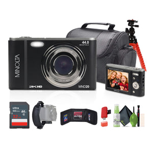 Minolta MND20 44 MP / 2.7K Ultra HD Digital Camera Black Minolta
