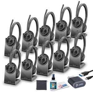 Poly Voyager 4320 Bluetooth Stereo Headset Microsoft Teams Certified Bundle Poly