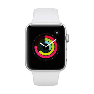 Apple Watch Series 3 GPS, 42mm - Silver Aluminium Case with White Sport Band - Used Apple