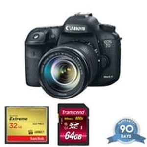 Canon EOS 7D Mark II DSLR Camera with 18-135mm f/3.5-5.6 is USM Lens & W-E1 Wi-Fi Adapter with Memory Card - Renewed - Reconditioned Canon