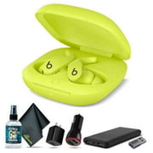 Beats Fit Pro Noise-Canceling True Wireless In-Ear Headphones Yellow Bundle And Accessories Beats