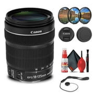 Canon EF-S 18-135mm f/3.5-5.6 IS STM Lens with 64GB Extreme Pro Card + More Canon