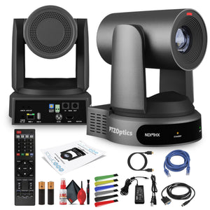 PTZOptics Move 4K PTZ Camera with 30x Zoom Gray PT30X-4K-GY-G3 PTZOptics