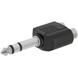 Cmple - 6.35mm Stereo Plug to 2xRCA Jack Adapter Cmple