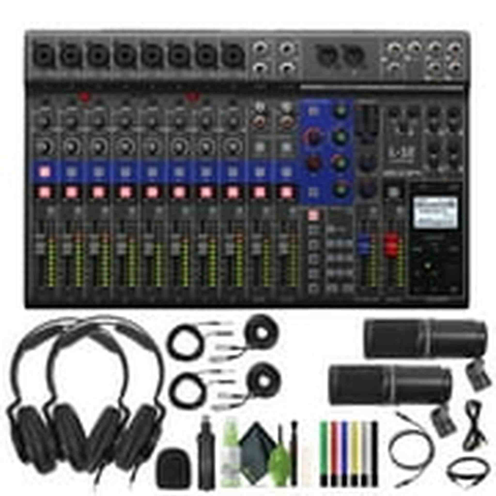 Zoom LiveTrak L-12 Digital Mixer & Multitrack Recorder, for Music, Podcasting, and More, 12-Input/ 14-Channel SD Recorder, 14-in/4-out USB Audio Interface, 5 Powered Headphone Outputs Zoom