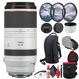 Canon RF 100-500mm f/4.5-7.1 L IS USM Lens with 3-Piece Filter Kit & More Canon