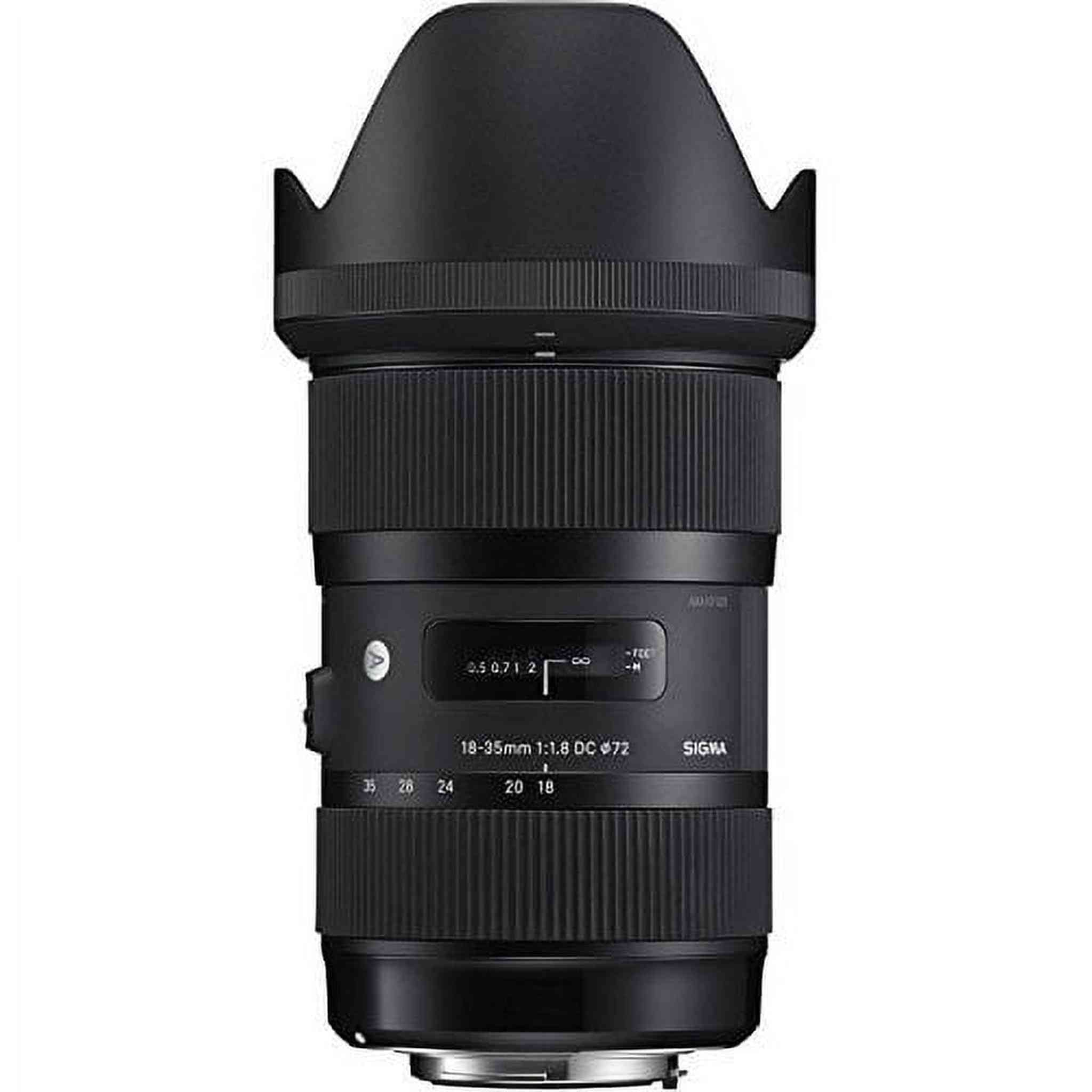 Sigma 210101 18-35mm F1.8 DC HSM Lens for Canon APS-C DSLRs Black International version No Warranty Sigma
