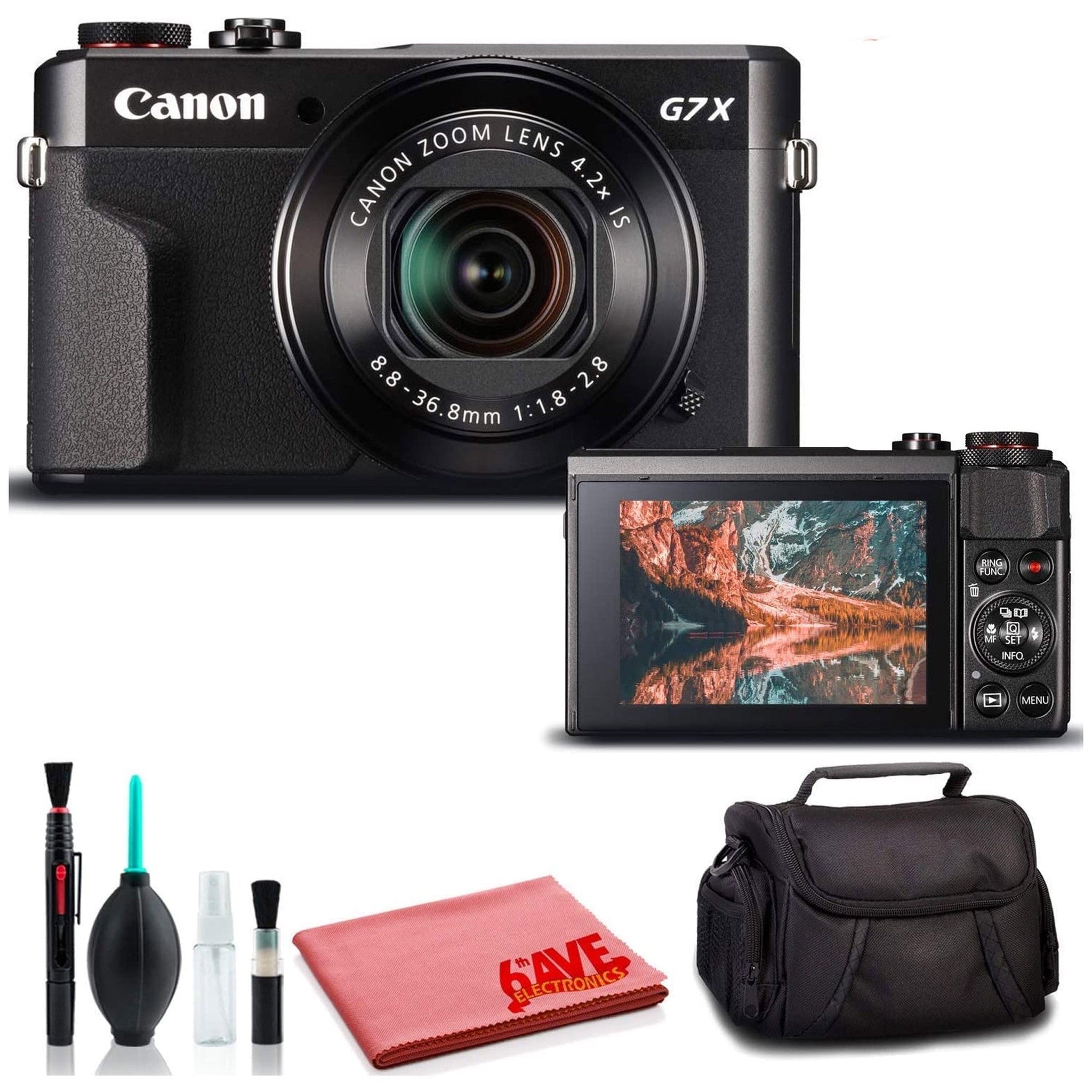 Canon PowerShot G7 X Mark II Digital Camera International Model - Deluxe Kit