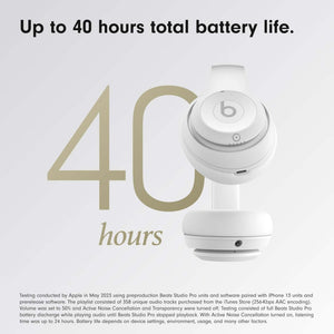 Beats by Dr. Dre Studio Pro Wireless Headphones Matte White Bundle Beats