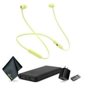 Beats Flex Wireless In-Ear Headphones Yellow Bundle + Accessories Beats