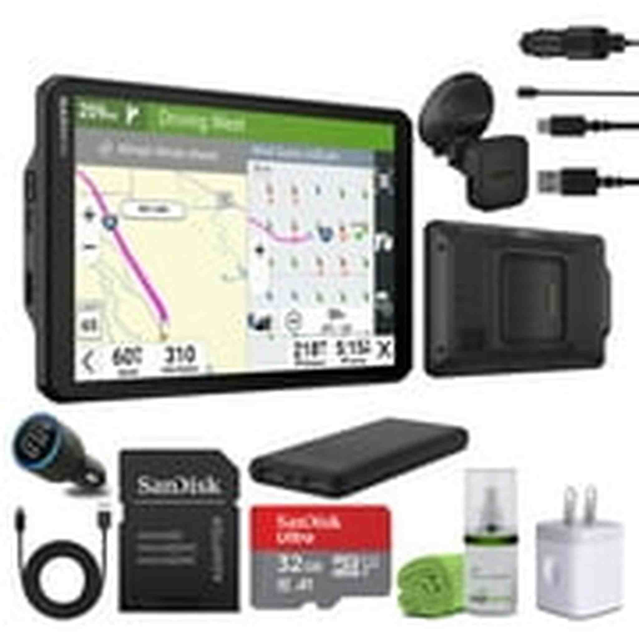 Garmin dezl OTR820, Large, Easy-to-Read 8” GPS Truck Navigator Bundle Garmin