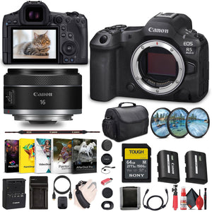 Canon - EOS R5 Mark II Mirrorless Camera, 45MP, Full-Frame Hybrid Camera, 8K Video Bundle Canon