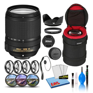 Nikon AF-S DX 18-140mm f/3.5-5.6G ED VR Lens 2213 Intl Model Bundle Nikon
