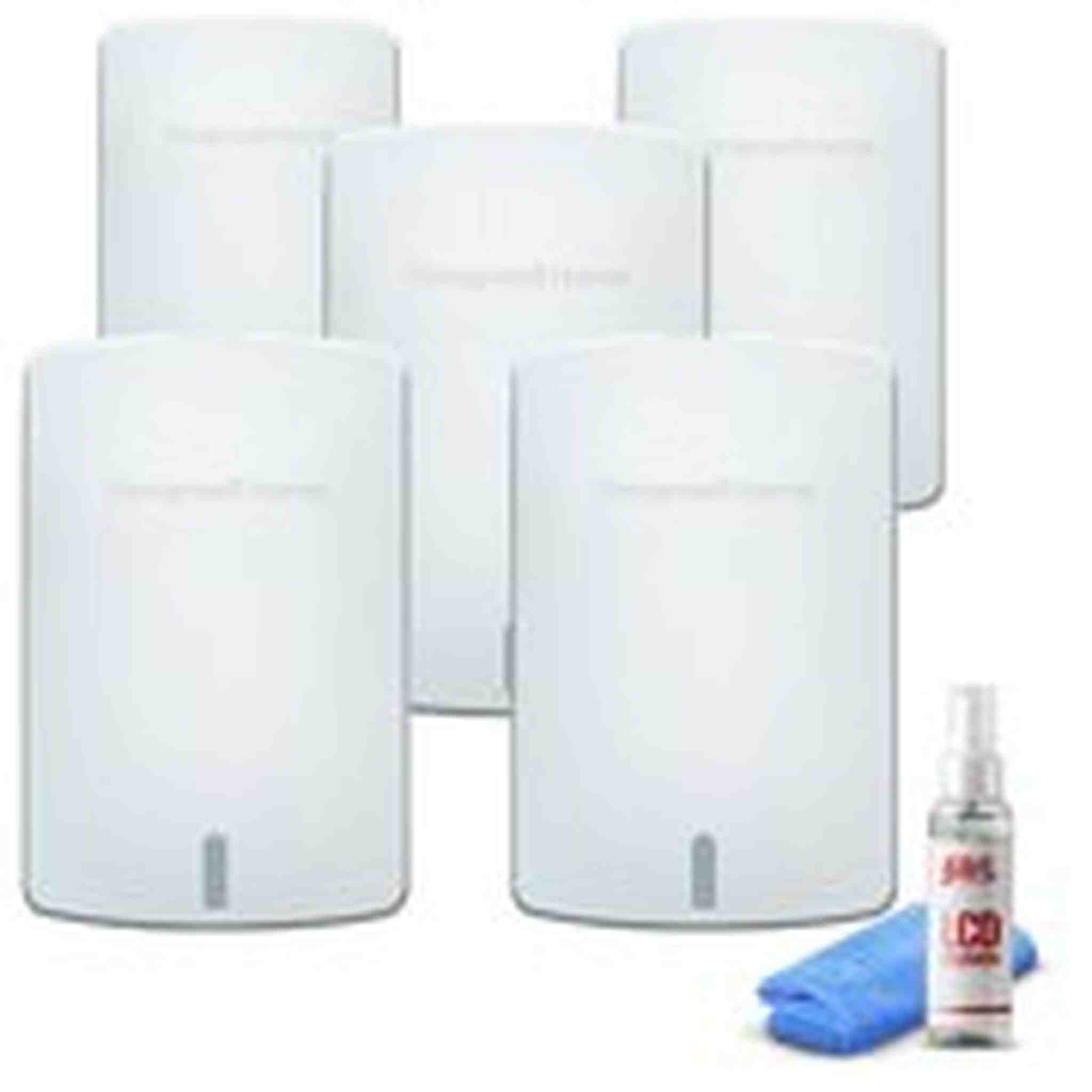 5-Pack Honeywell Wireless Indoor Sensor -White C7189R1004/U + LCD Cleaner Honeywell