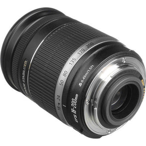 Canon EF-S 18-200mm F/3.5-5.6 is Standard Zoom Lens for DSLR Cameras International Version No Warranty Canon