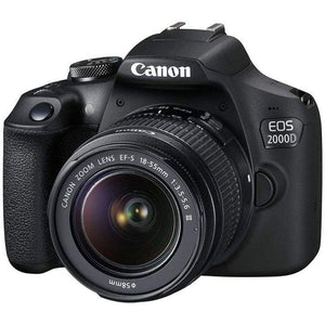 Canon EOS 2000D REBEL T7 DSLR Camera 18-55MM IS ii Lens Bundle �SanDisk 32gb + Cleaning Kit + MORE - International CANON