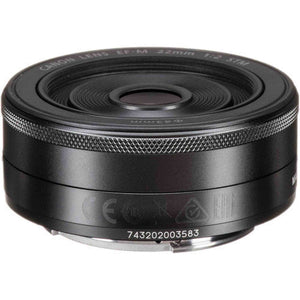 Canon EF-M 22mm f/2 STM Lens Black - International Version No Warranty