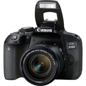Canon EOS 800D 250mm Rebel T7i 18-55mm IS STM and EF-S 55-Lens Bundle SanDisk 32gb + Filters + MORE - International CANON