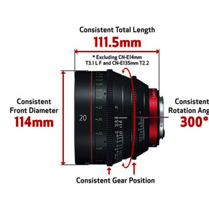 Canon CN-E 14mm T3.1 L F Cinema Lens EF Mount International Version No Warranty Canon